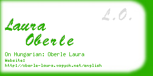 laura oberle business card